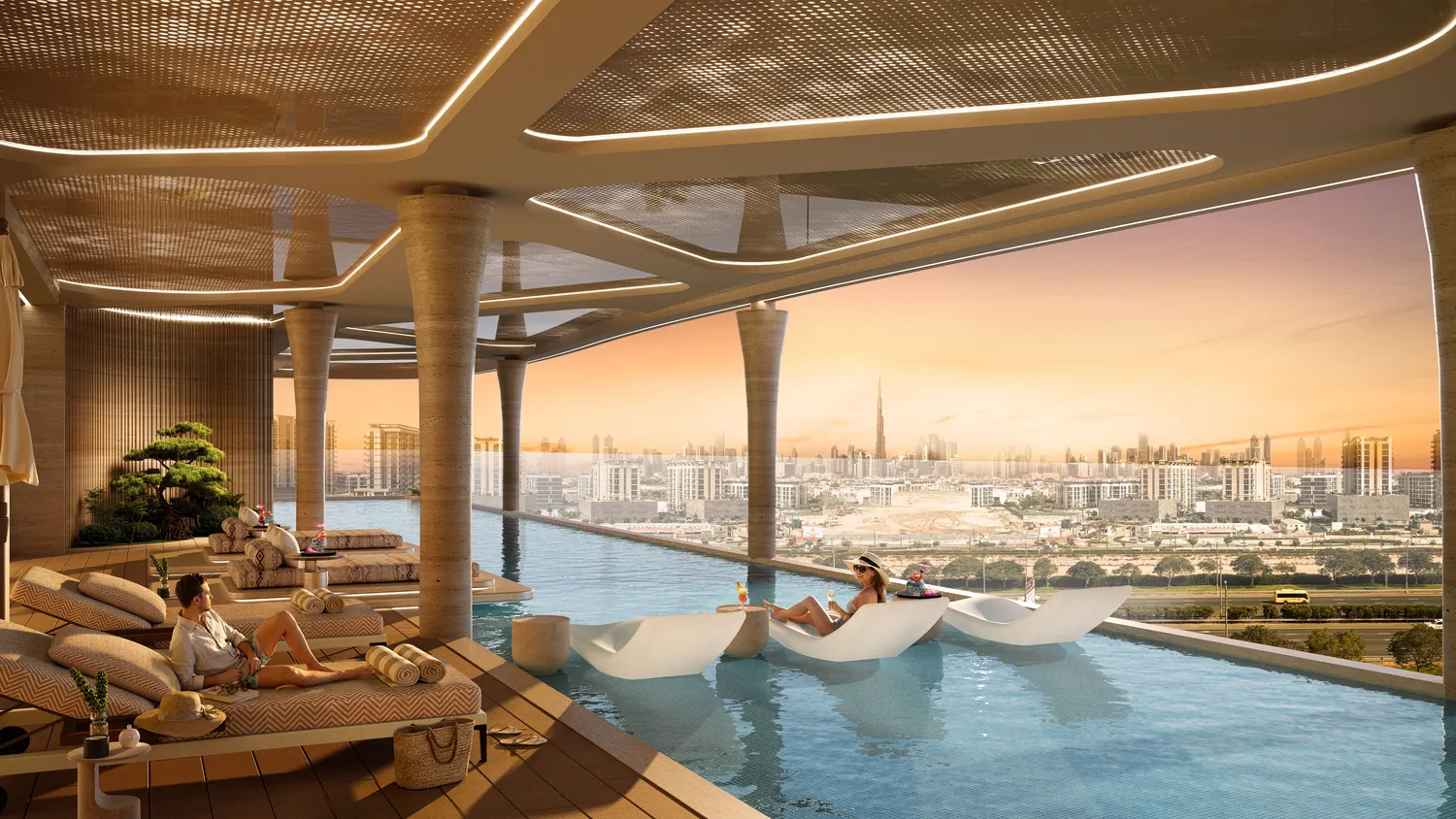 Rabdan Avenue rooftop pool